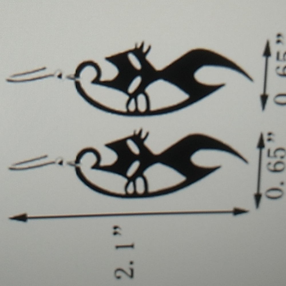 Metal Cat in Black Halloween Earrings